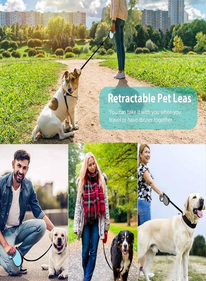 MENOVAS Dog Collar Nylon Belt Retractable Dog Leash Adjustable Soft Dog Harness Leash Collar Set for Walking Training Highly Reflective Leash for Dogs, Dog Rope for Medium & Large Dogs (5M-Multi) - Image 5
